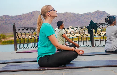 Rooftop Yoga Session